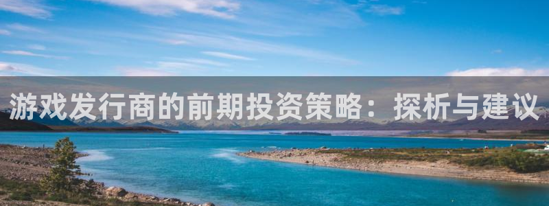 db电竞电子商务有限公司地址：游戏发行商的前期投资策略：探析与建议